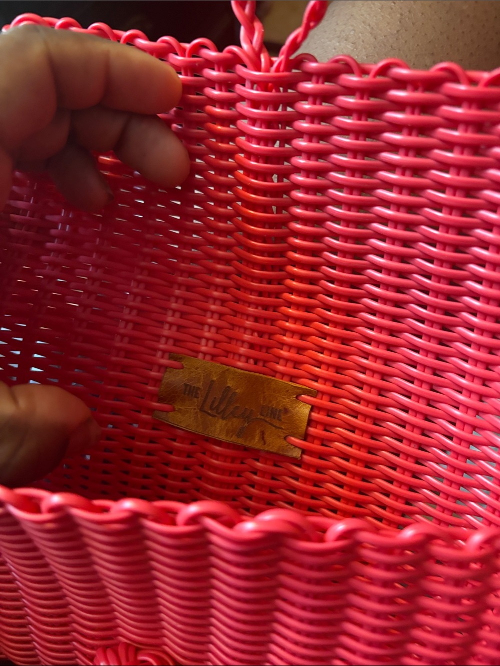 Orange Woven Clutch Bag - Stylish Women's Evening Bag - Picture 5 of 7